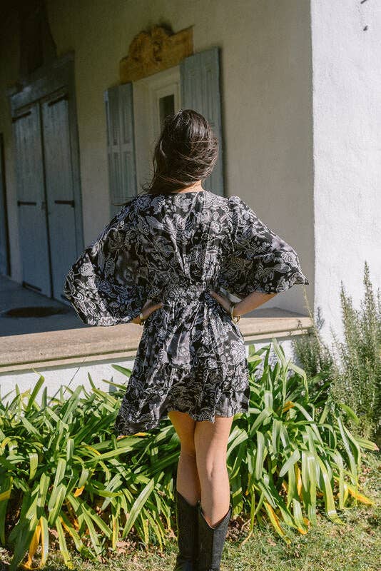 VESTIDO CORTO VERONA BLACK & WHITE