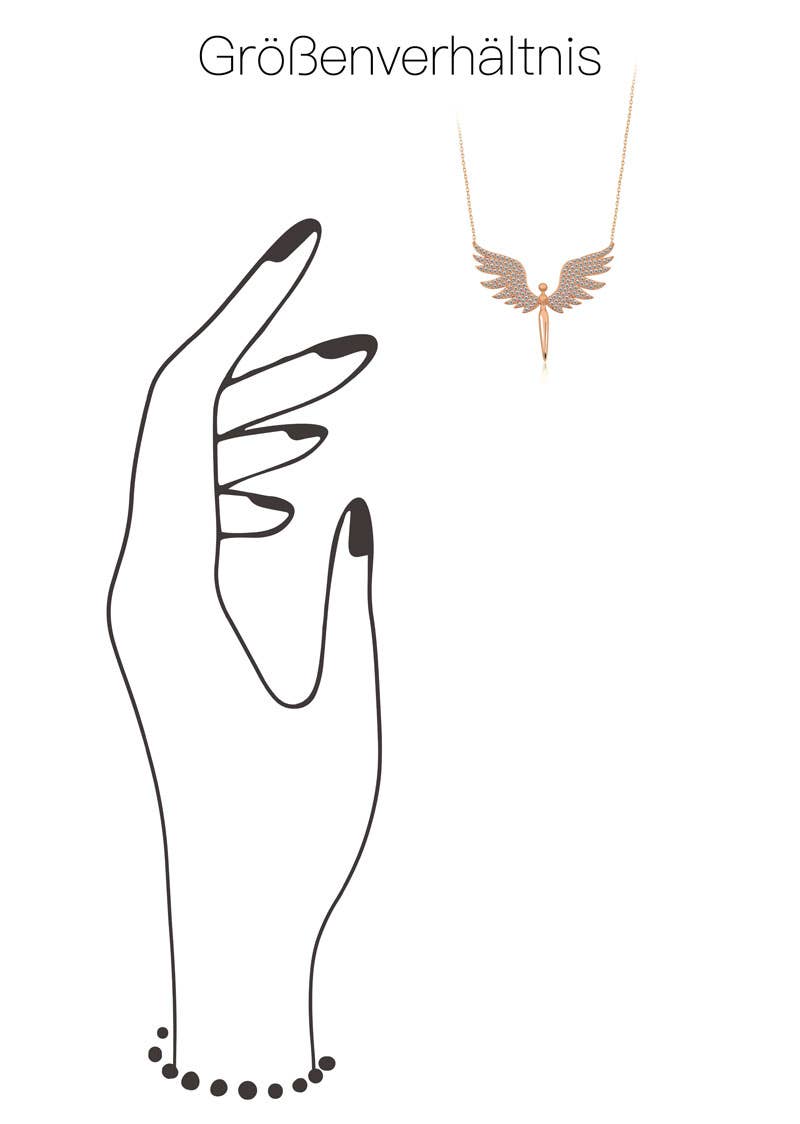 COLLAR ÁNGEL ORO ROSA