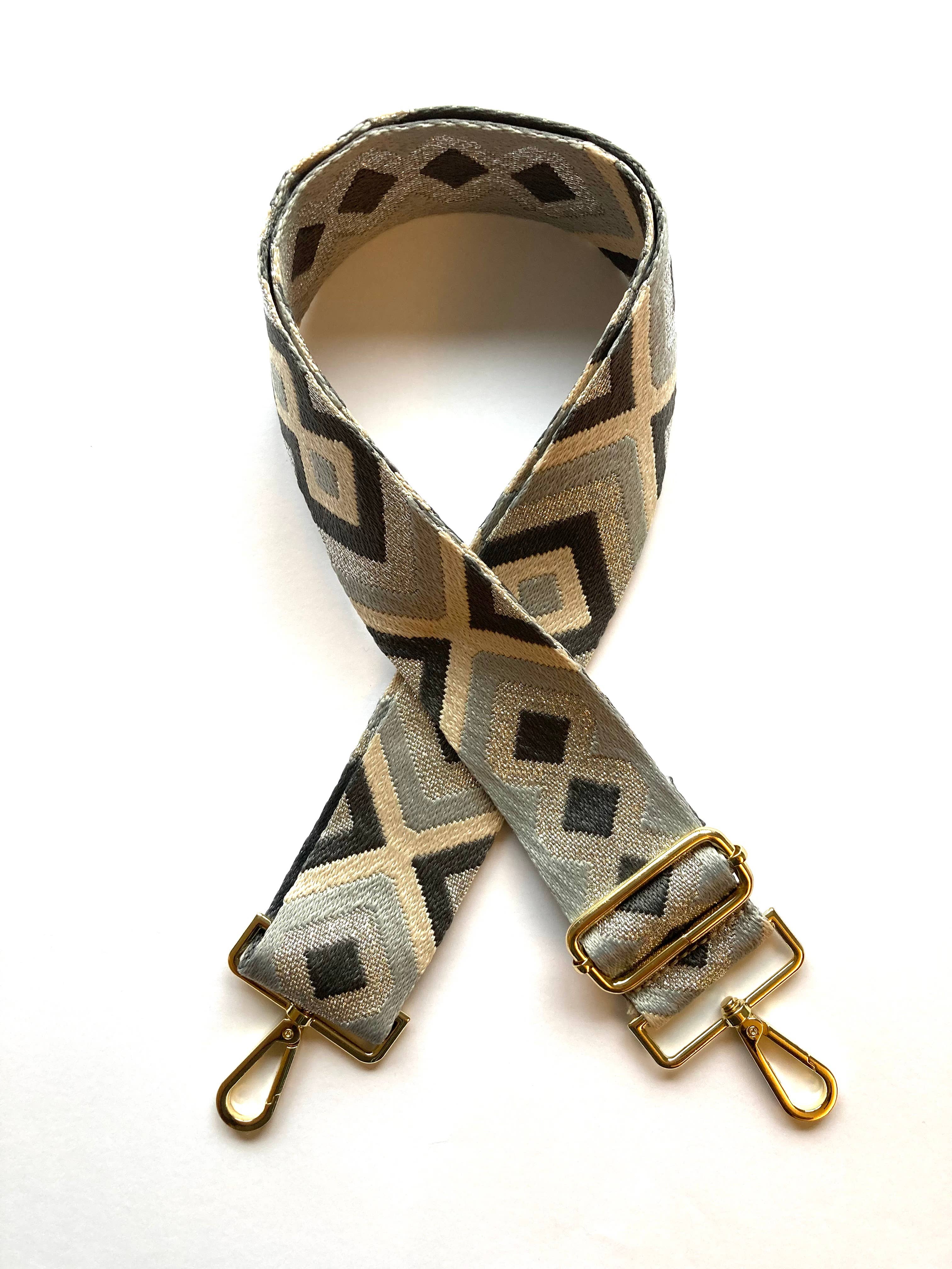 CORREA PARA BOLSO Marrones, dorado y beig